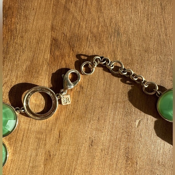 Banana Republic Gold  and Green Necklace - Picture 3 of 4